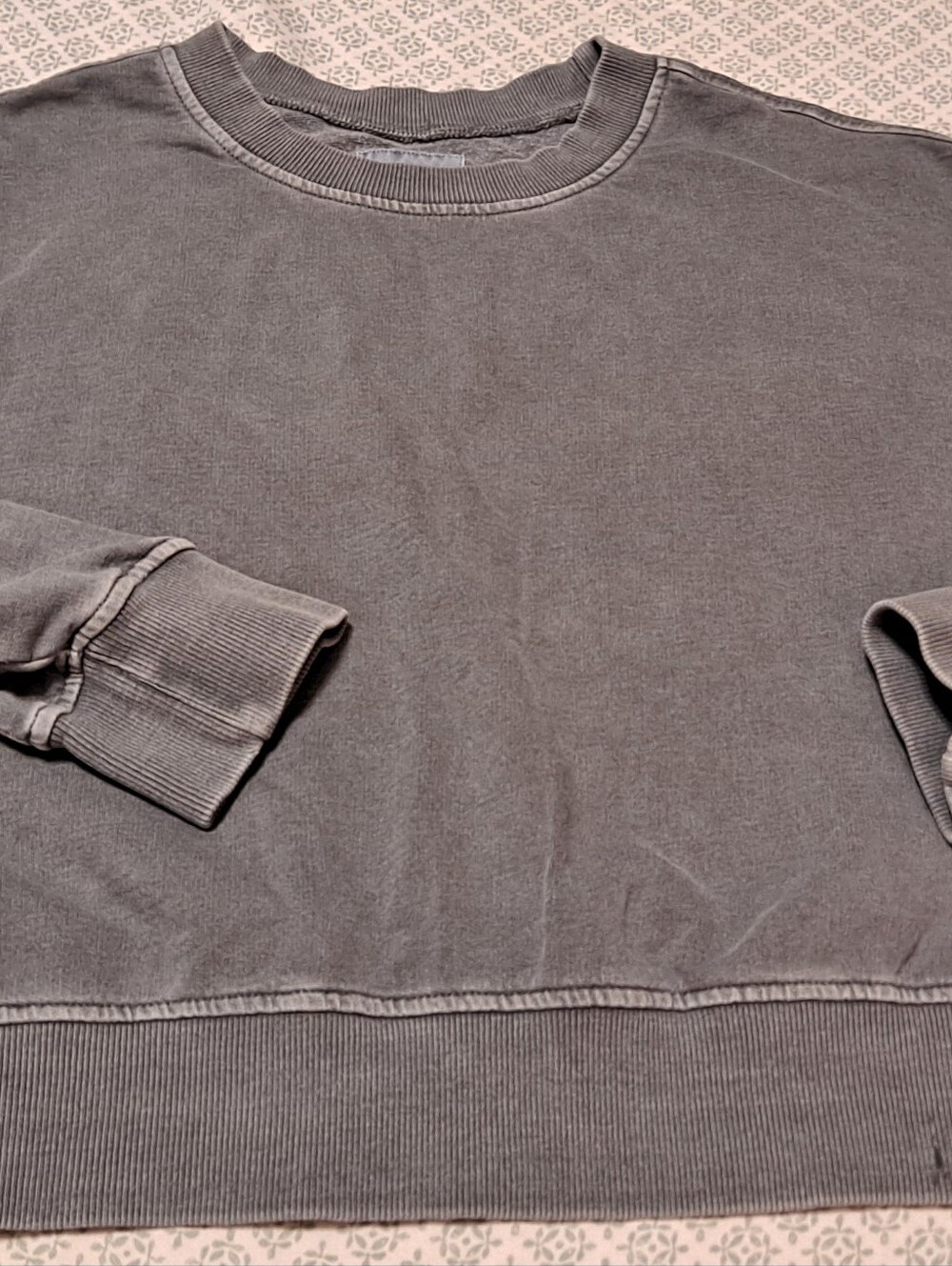 Lazy Sunday Washed Gray Crewneck Sweatshirt Sz XL